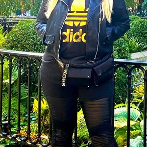 Michael Kors Satin back silver stud hip fanny pack